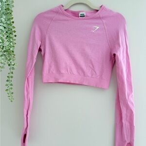 Gymshark Vital Seamless Pink Long Sleeve Women's Top